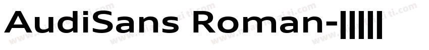 AudiSans Roman字体转换